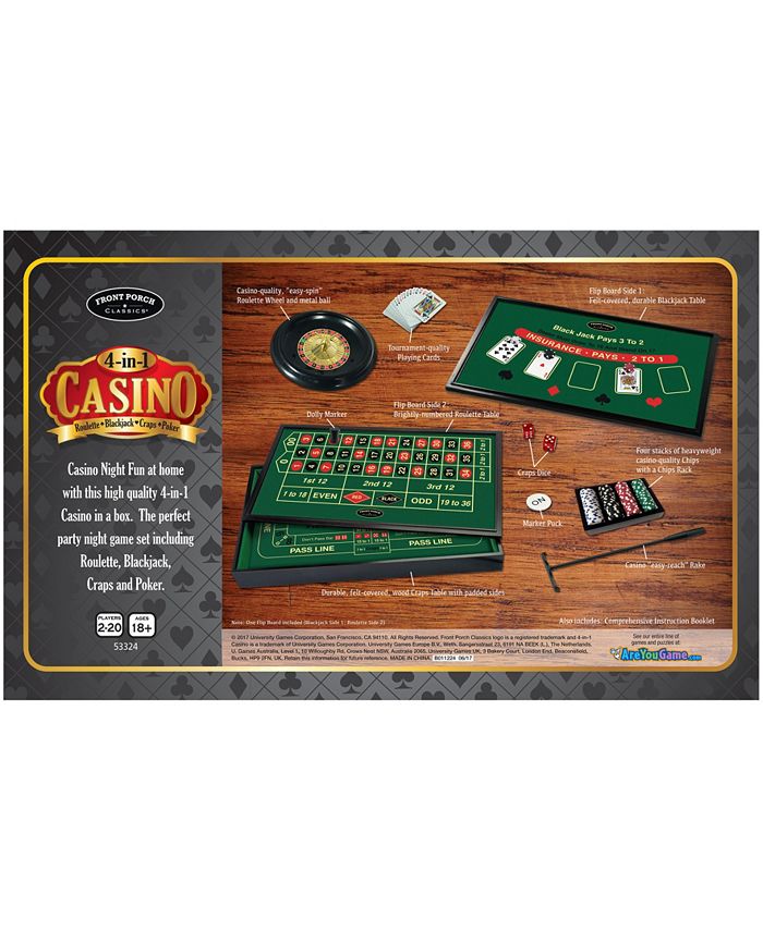 JEU CASINO DE LUXE - POKER BLACKJACK ET CRAPS - JEUX DE SOCIÉTÉ
