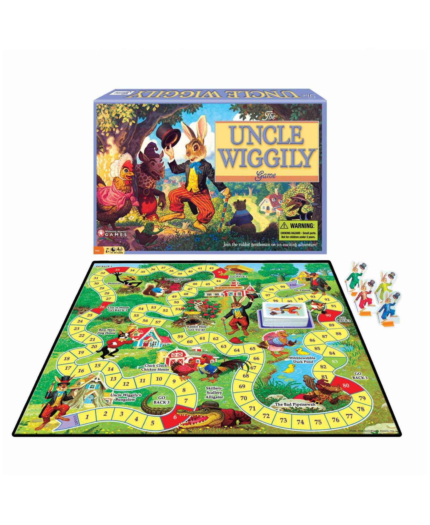 Детская настольная игра Winning Moves Uncle Wiggily Classic Family Board Game, Ages 4+ — фото 1