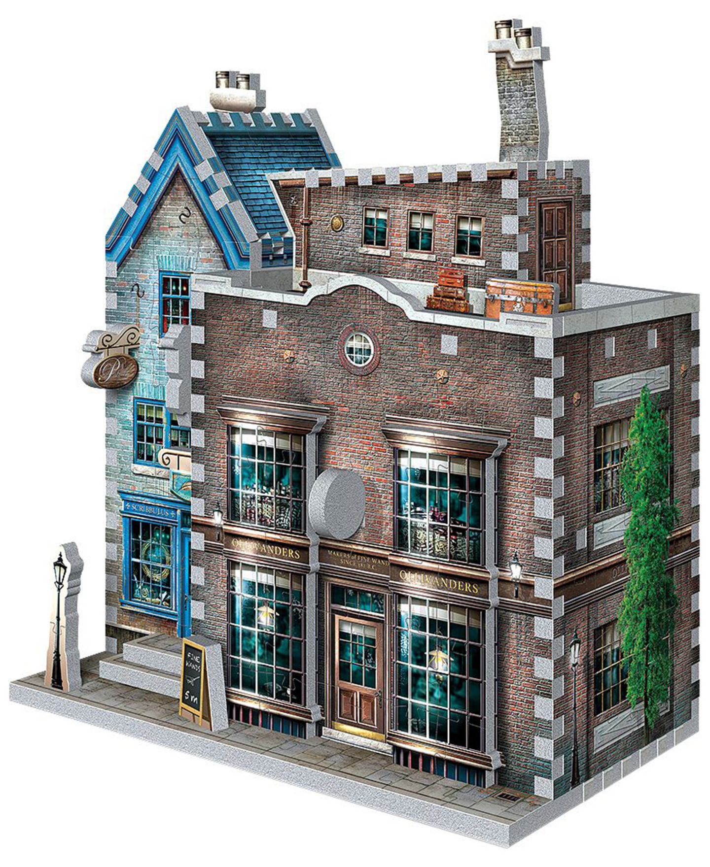 Детский пазл Wrebbit Harry Potter Ollivander's Wand Shop and Scribbulus 295-Piece 3D Puzzle, от 12 лет — фото 6