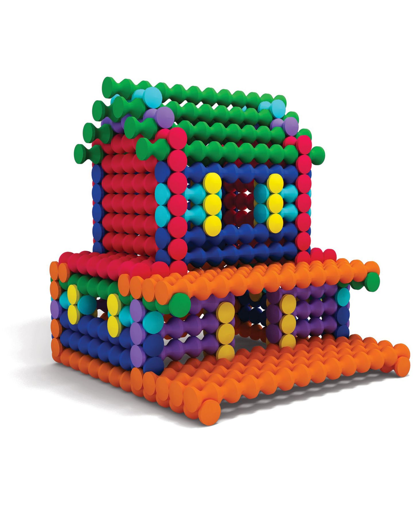 Детский конструктор Popular Playthings Playstix 150-Piece Building Set, Ages 4+ — фото 2