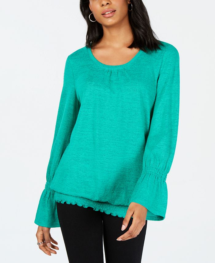 Style & Co SmockedHem Top, Created for Macy's Macy's