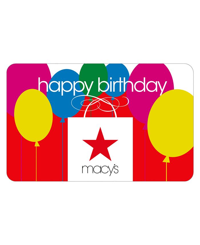 Macy's - Happy Birthday  Bag E-Gift Card