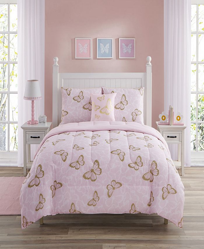 Sanders Cindy Butterfly Full 4 Piece Comforter Set Macy s