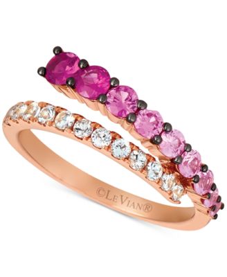 Le Vian - Multi-Gemstone Ombr&eacute; Wrap Ring (1-1/8 ct. t.w.) in 14k Rose Gold