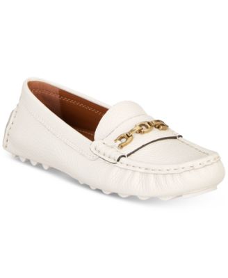 coach women's crosby driver turnlock flats