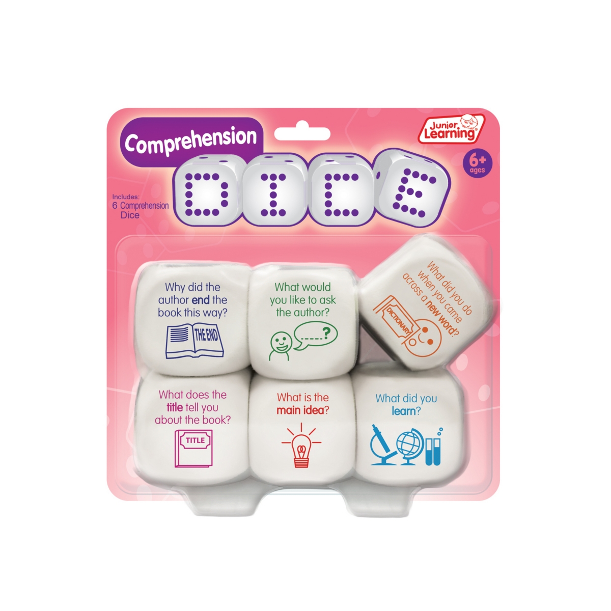 Junior Learning Kids' Comprehension Dice Educational Learning Game In Multi