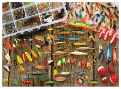 Cobble Hill Fishing Lures 1000 Piece Jigsaw Puzzle