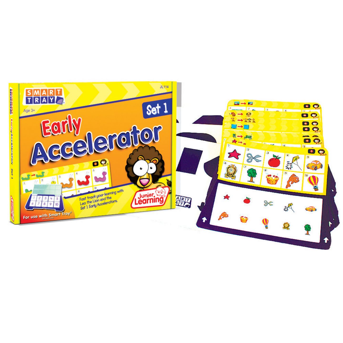 Детские игрушки Junior Learning Early Accelerator Pre-Reading 25-Card Set, Ages 3+, цвет: Разноцветный — фото 1