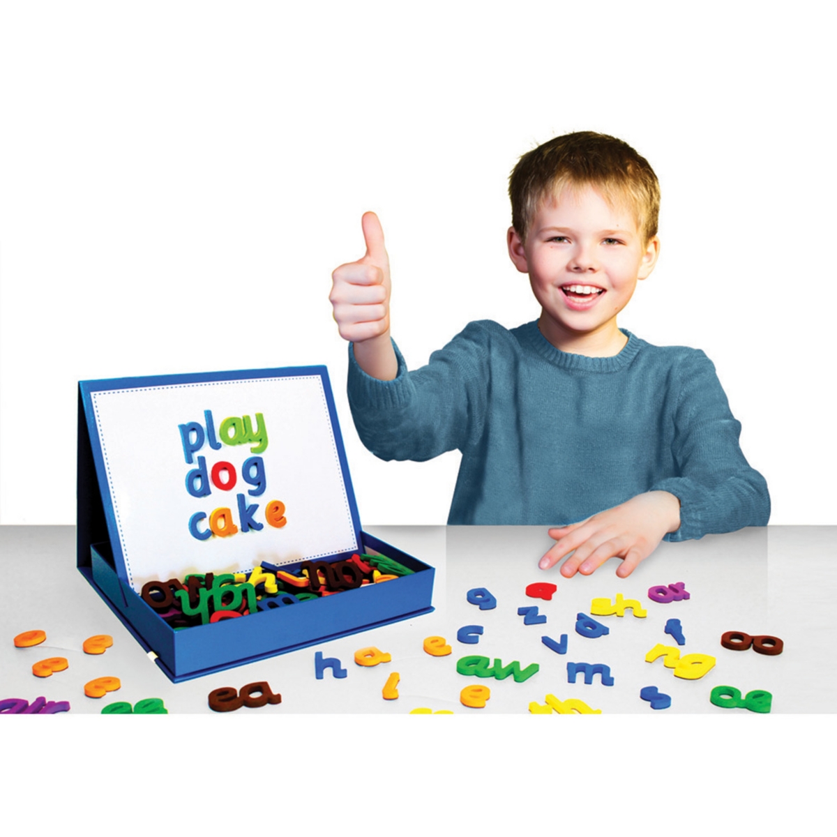 Shop Junior Learning Rainbow Phonics Magnetic Letters And Built In Magnetic Board In Multi