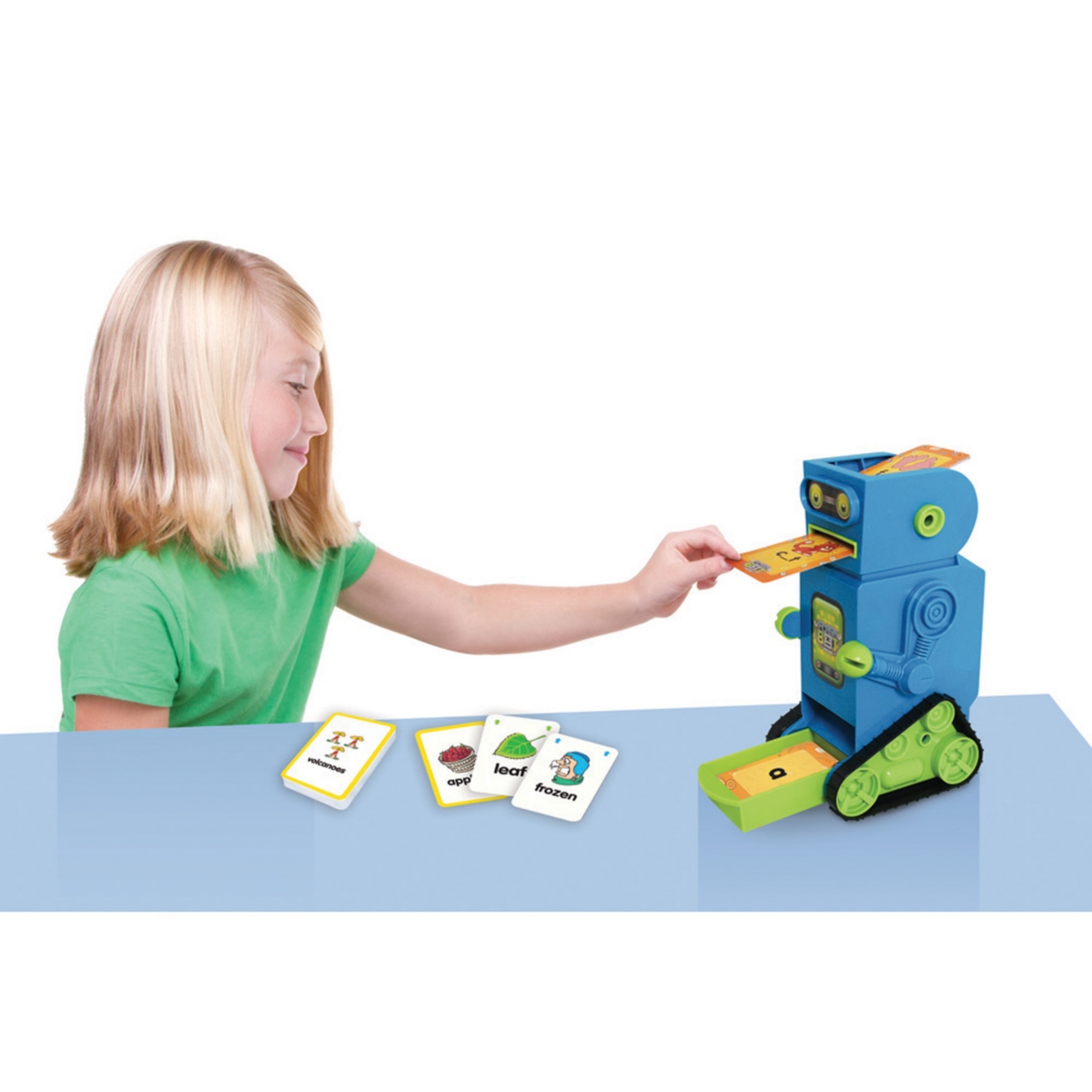 Junior Learning Kids' Flashbot Flash Card Robot Includes 20 Demonstration Flash Cards In Multi