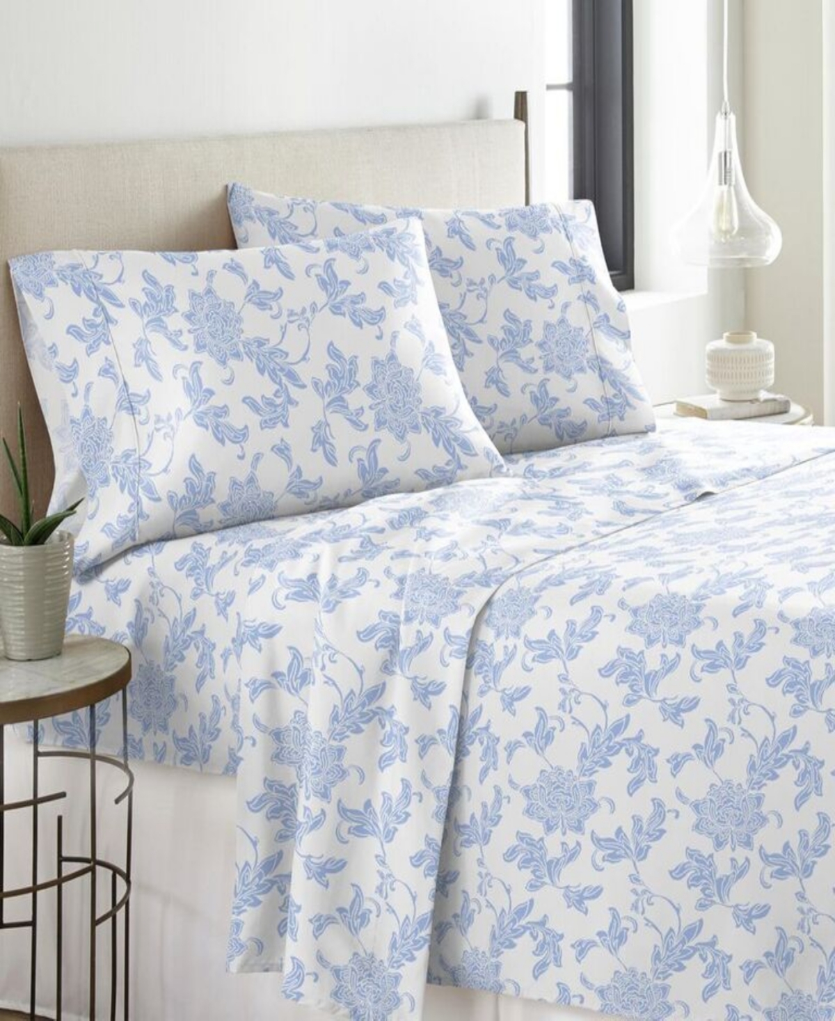 Celeste Home Cotton Heavy Weight Flannel Sheet Set, Full In Corsage