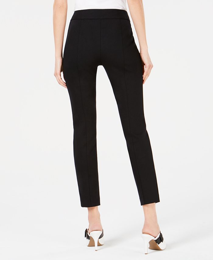Alfani Pintuck Comfort-Waist Skinny Pants, Created for Macy's - Macy's