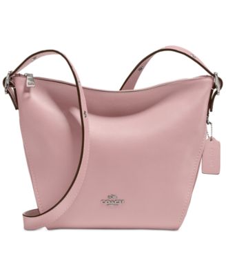 dufflette leather crossbody bag