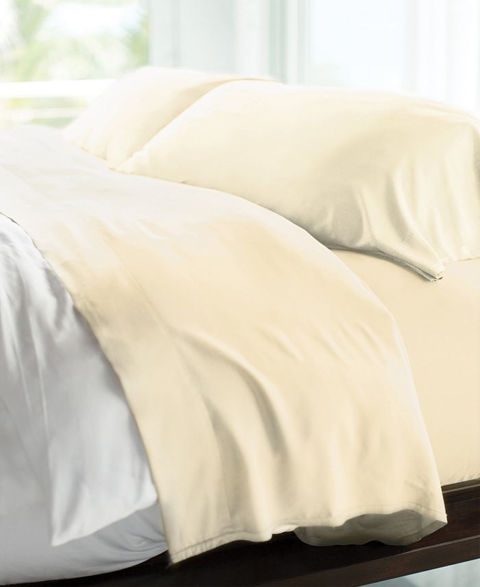Cariloha Resort Viscose from Bamboo Queen Sheet Set, 400Thread Macy's