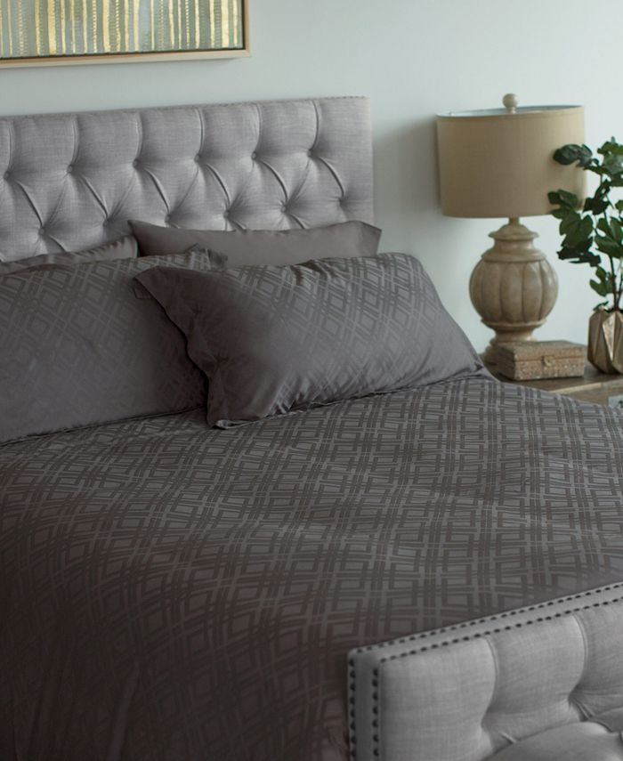 Cariloha Carihola Jacquard 3 Piece Queen Duvet Cover Set Macy's