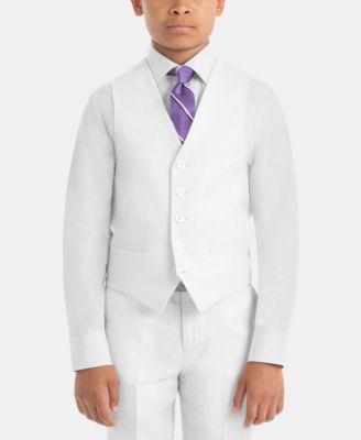Big Boys Linen Button-Front Vest