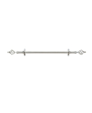 Achim Metallo Lexus Decorative Rod & Finial, 66" In Silver