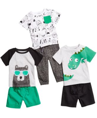 First Impressions Baby Boys Graphic-Print T-Shirts, Jogger Pants & Woven Shorts, Created for Macy's	
