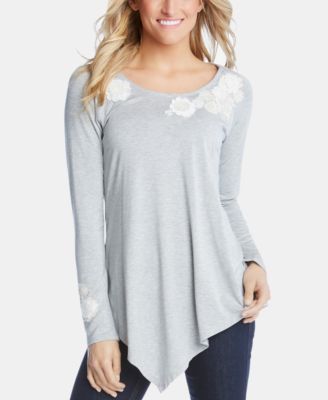 Karen Kane - Embellished Long-Sleeve Top