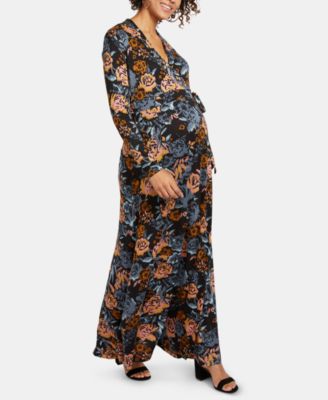 Motherhood Maternity Printed Maxi Dress Macy s