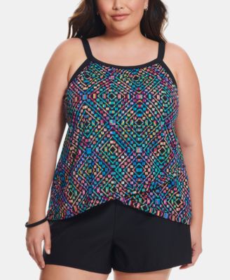 plus size swim shirts and shorts