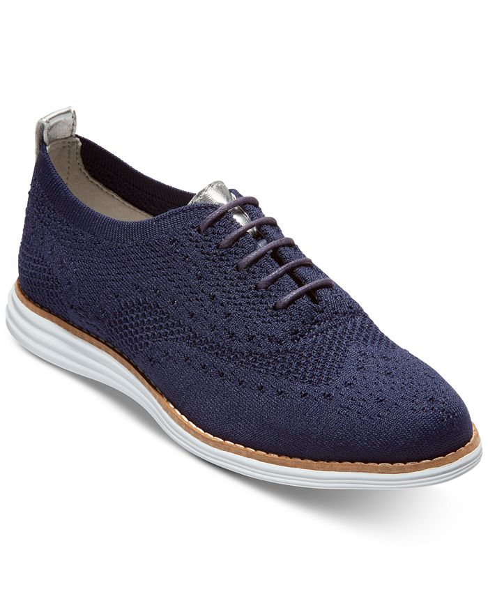 Cole Haan Original Grand Knit Wingtip Oxford Flats Macy's