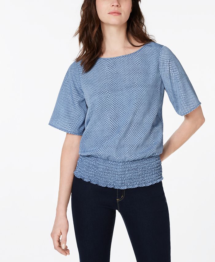 Smocked best sale hem top