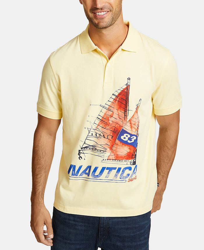 Nautica Men's Sailboat Graphic Polo Macy's