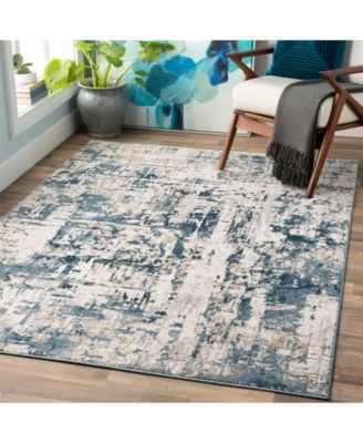 Quatro QUA-2303 Denim 6'7" x 9'6" Area Rug