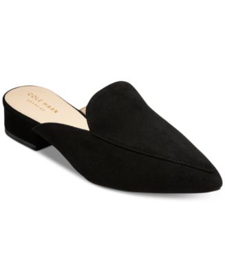 Cole Haan Women's Piper Leather Pointed-Toe Mules - Macy's