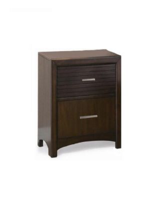 Wooden Night Stand Java Brown - Macy's