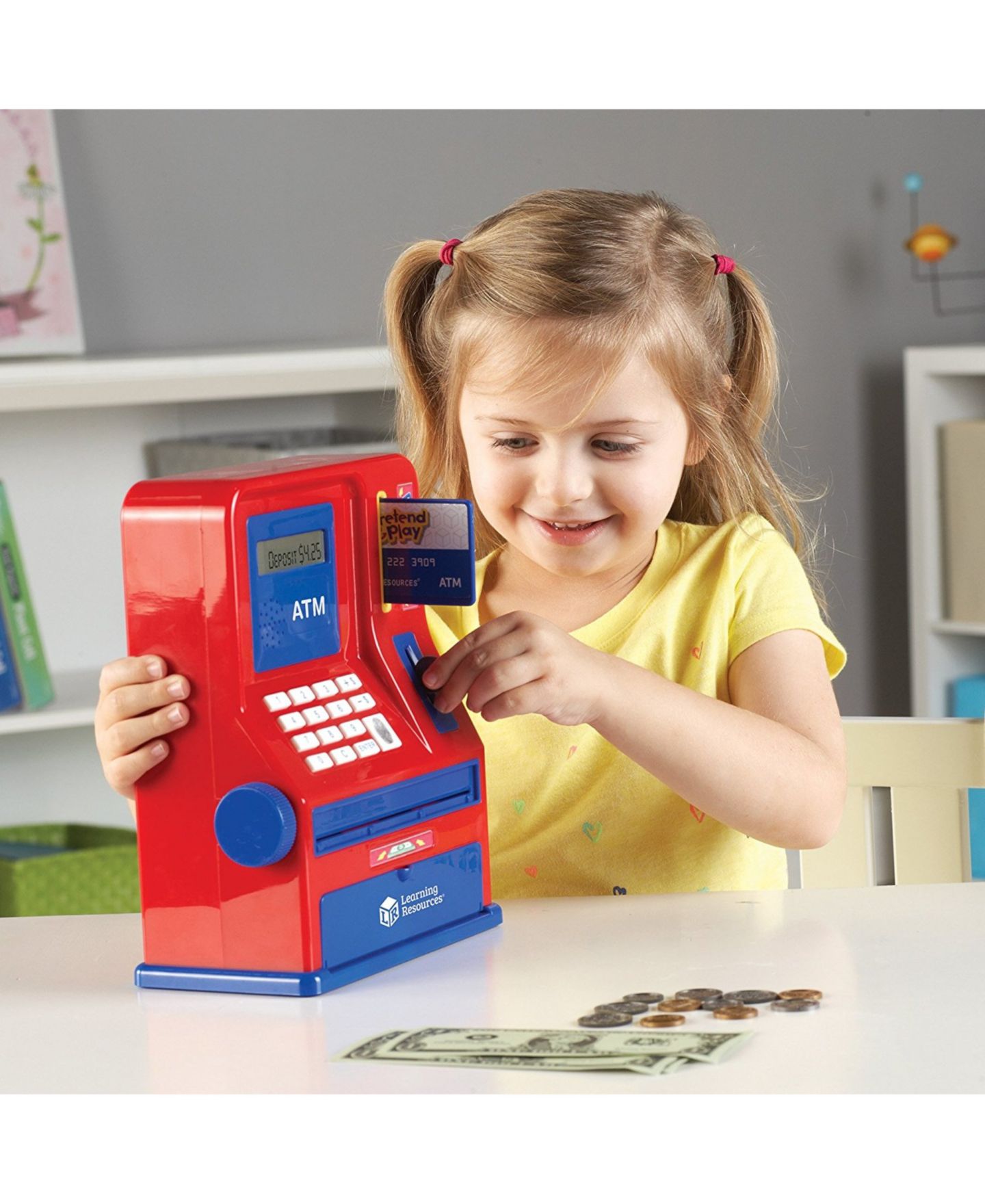 Детская игрушка Areyougame Pretend & Play Electronic Teaching ATM Bank, Ages 3+ — фото 10