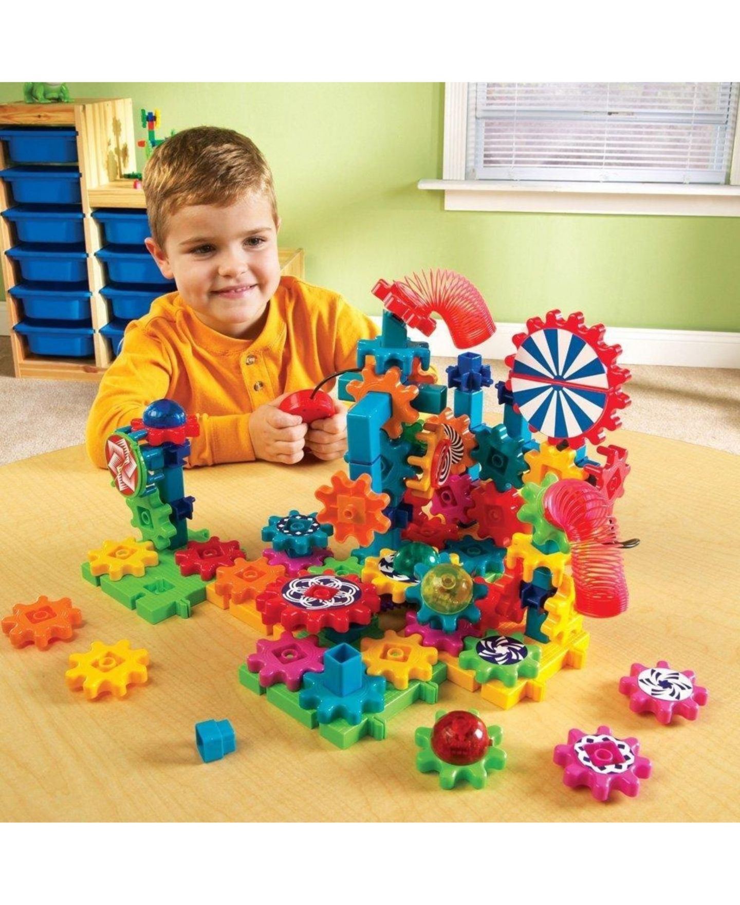 Детский конструктор Areyougame Gears Gears Gears Lights & Action Battery-Operated 121-Piece Building Set, Ages 5+ — фото 5