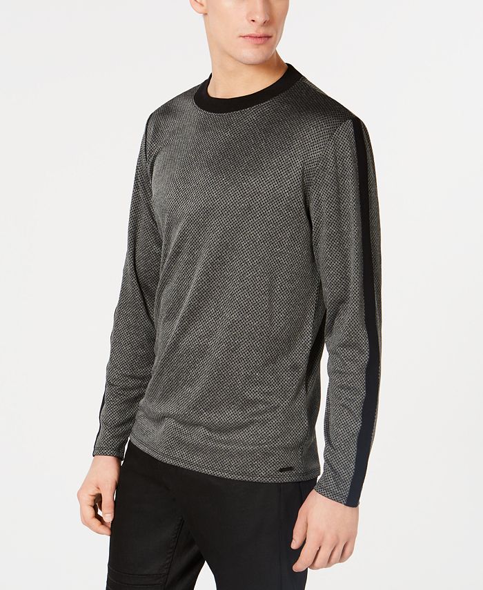 GUESS Men's Long-Sleeve Colorblocked T-Shirt - Macy's