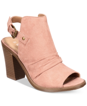 ESPRIT Womens Nicola Suede Peep Toe Ankle Fashion Boots, Dusty Pink, Size 9.0