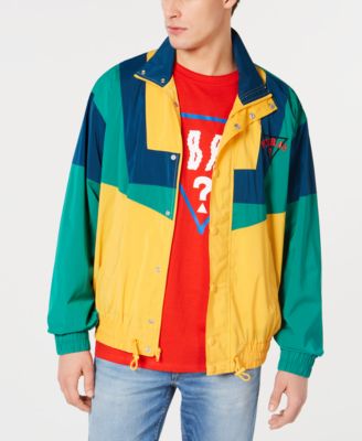 yellow guess windbreaker