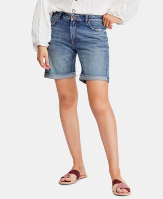 Free People - Ivy Cotton Cuffed Denim Shorts