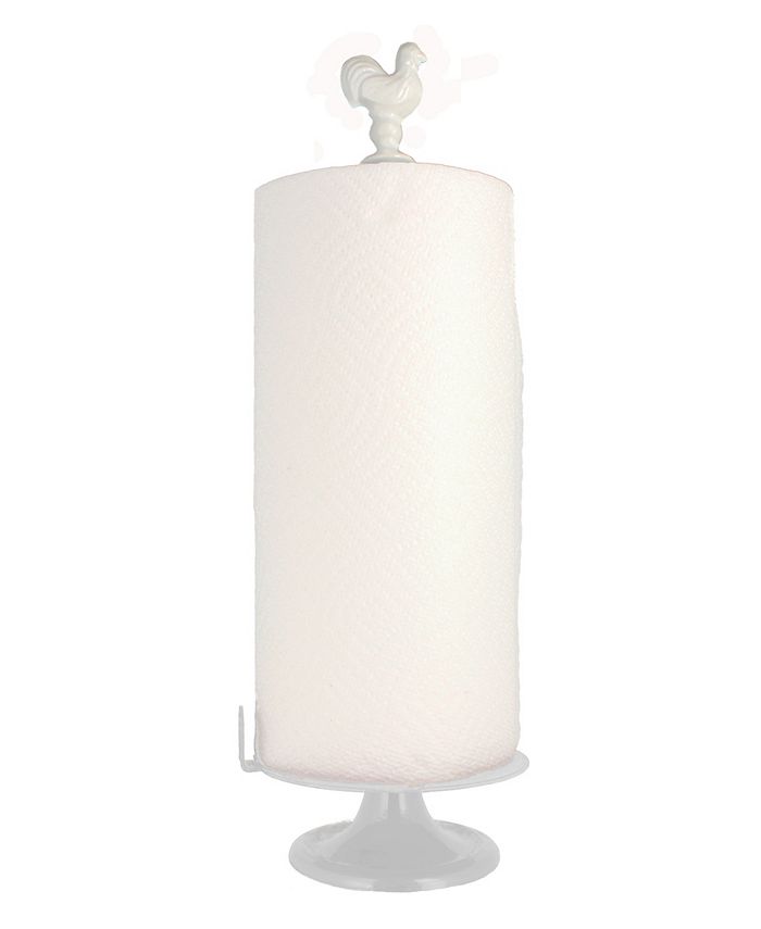 Chasseur French Rooster Enameled Cast Iron Paper Towel Holder Macy's