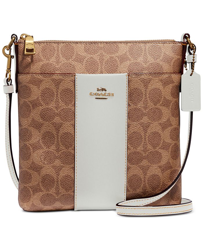 Coach messenger crossbody clearance in colorblock signature canvas