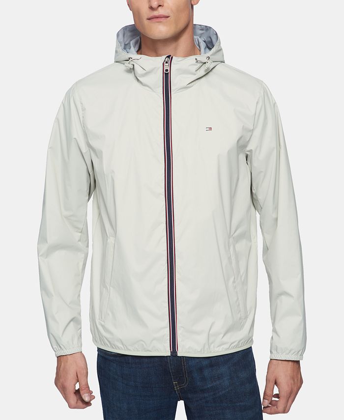 Tommy Hilfiger Men's ZipFront Hooded Windbreaker & Reviews Coats