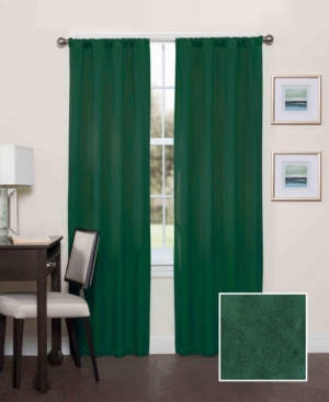 Eclipse Darrell Thermaweave Blackout Panel, 37" X 95" In Emerald