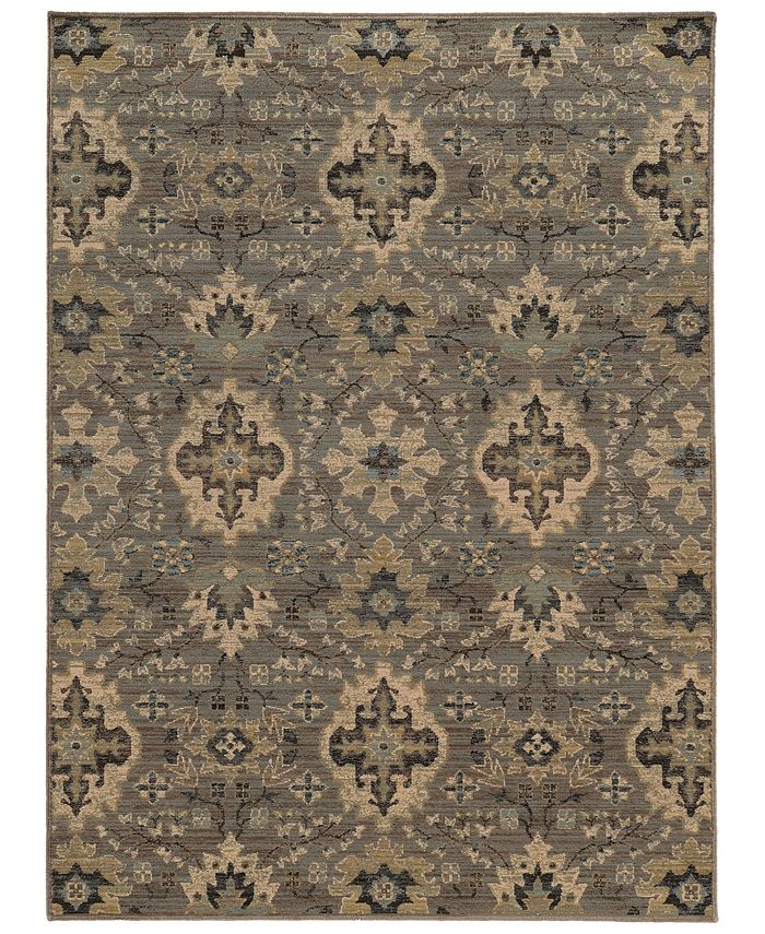 Oriental Weavers Heritage 8028E Blue/Ivory 1'10" x 3'3" Area Rug & Reviews Rugs Macy's