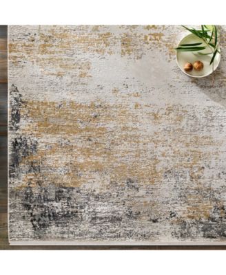 Solar SOR-2302 Medium Gray 2' x 3' Area Rug