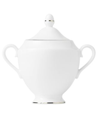 Wedgwood - "Signet Platinum" Sugar Bowl