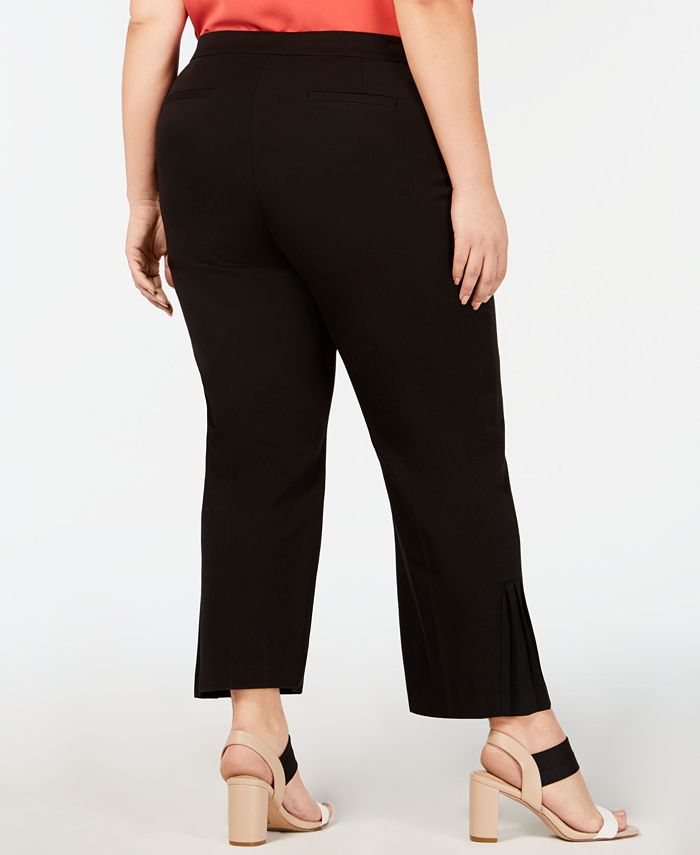 Alfani Plus Size Pleated-Hem Ankle Pants, Created for Macy's - Macy's