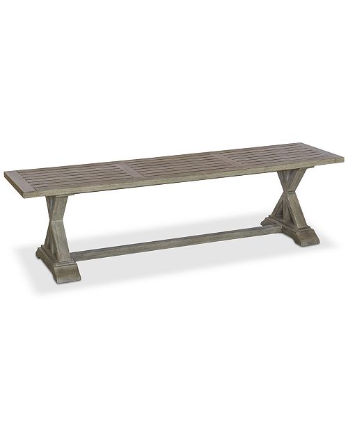 Furniture Closeout Hadley Outdoor Bench Created For Macy S