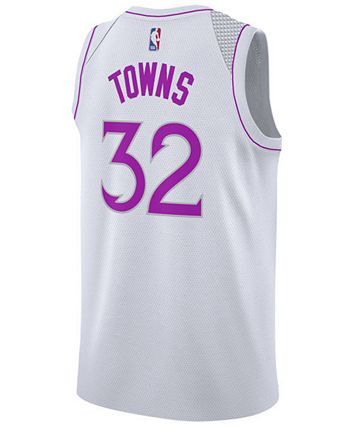Karl-Anthony towns Minnesota Timberwolves Nike Youth 2018/19 Swingman Jersey White - Earned Edition Size: Medium