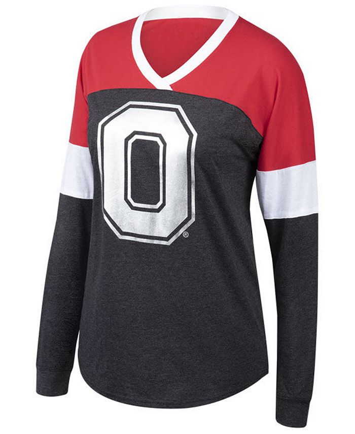 Authentic NCAA Apparel Women's Ohio State Buckeyes Champion Cheer T