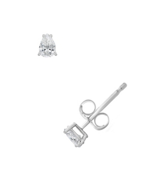 image of Certified Pear Shape Diamond Stud Earrings (1/4 ct. t.w.) in 14k White Gold or Yellow Gold