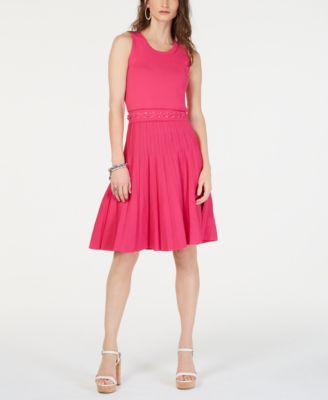 Michael Kors - Lace-Up Textured Dress